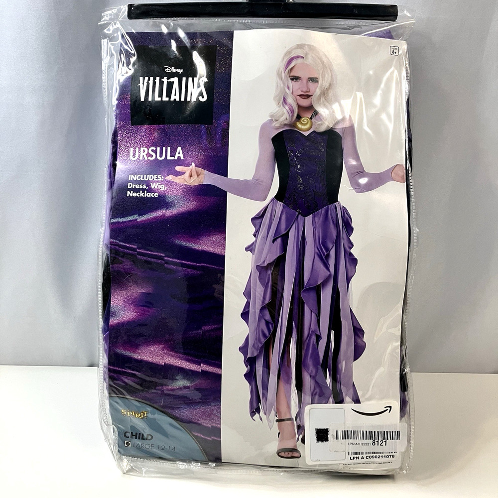 Spirit Halloween Ursula Costume Disney Villains Little Mermaid Child L(10-12)